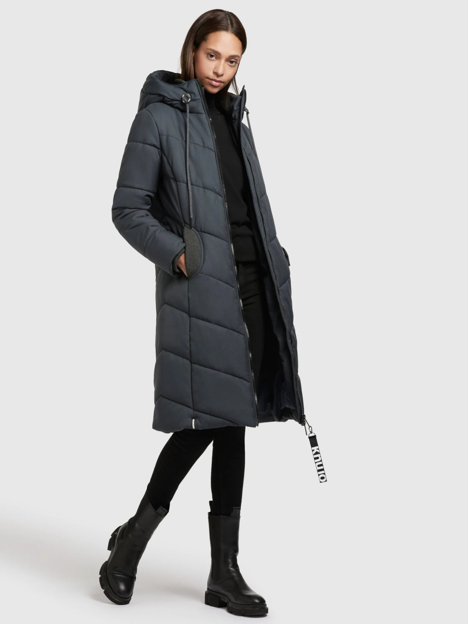 Khujo Manteaux Dhiver Manteau D’hiver Aribay Femme Bleu Nuit 8 Khujo Manteaux Dhiver Manteau D’hiver Aribay Femme Bleu Nuit - Image 6