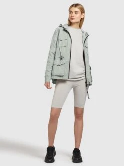 Khujo Vestes De Mi-saison Veste Mi-saison FLAMES Femme Vert Pastel -Khujo 4768b0e78b94a3e81b00bb6ad59a7b94