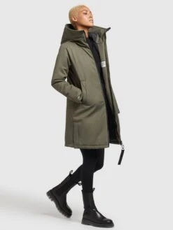 Khujo Manteaux De Mi-saison Manteau Mi-saison LISAD Femme Kaki -Khujo 4a0307c7c77e5be0eb39b63e6c318b2d