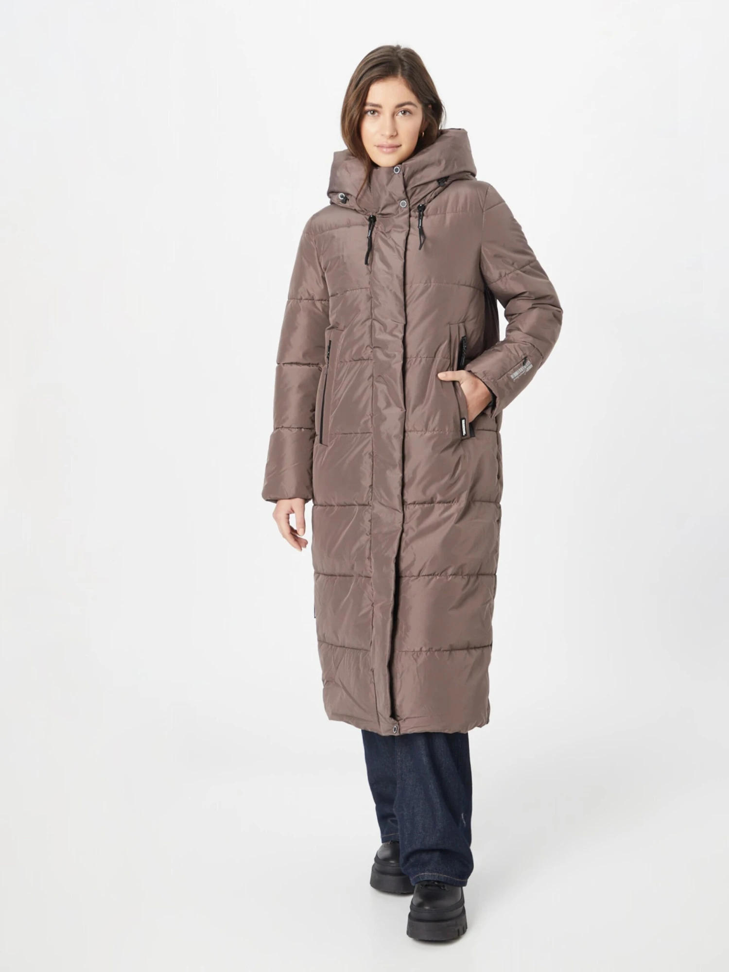 Khujo Manteaux De Mi-saison Manteau Mi-saison Soulani Femme Taupe 4 Khujo Manteaux De Mi-saison Manteau Mi-saison Soulani Femme Taupe - Image 2