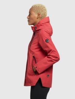 Khujo Vestes De Mi-saison Veste Mi-saison KAYA Femme Rouge -Khujo 4ecdc280529f939ca5e2a5abc7ff118a