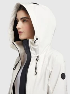 Khujo Manteaux De Mi-saison Manteau Mi-saison Paxi Femme Blanc -Khujo 507b231d26e3d18d012770e8d0e637cb