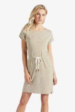 Khujo Robes En Jersey Robe ANNEMARIE Femme Beige / Blanc 16 Khujo Robes En Jersey Robe ANNEMARIE Femme Beige / Blanc -Khujo 5388de143bed53c32c7cdb2110e50db6