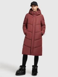 Khujo Manteaux Dhiver Manteau D’hiver Torino 3 Femme Rouge Rouille -Khujo 53a3274a29913b34bef50eb6daac1df2