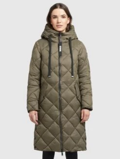 Khujo Manteaux Dhiver Manteau D’hiver LENNJA Femme Kaki -Khujo 54384a315ffe9318250aaec2186ba274