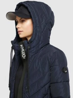 Khujo Manteaux De Mi-saison Manteau Mi-saison Mugg Femme Bleu Marine -Khujo 559f5813a7e2268b65442de42e885a5a
