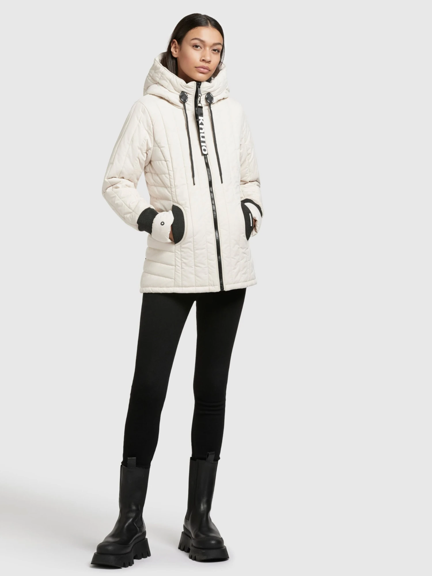 Khujo Vestes De Mi-saison Veste Mi-saison Tweety Femme Blanc Cassé 5 Khujo Vestes De Mi-saison Veste Mi-saison Tweety Femme Blanc Cassé - Image 3