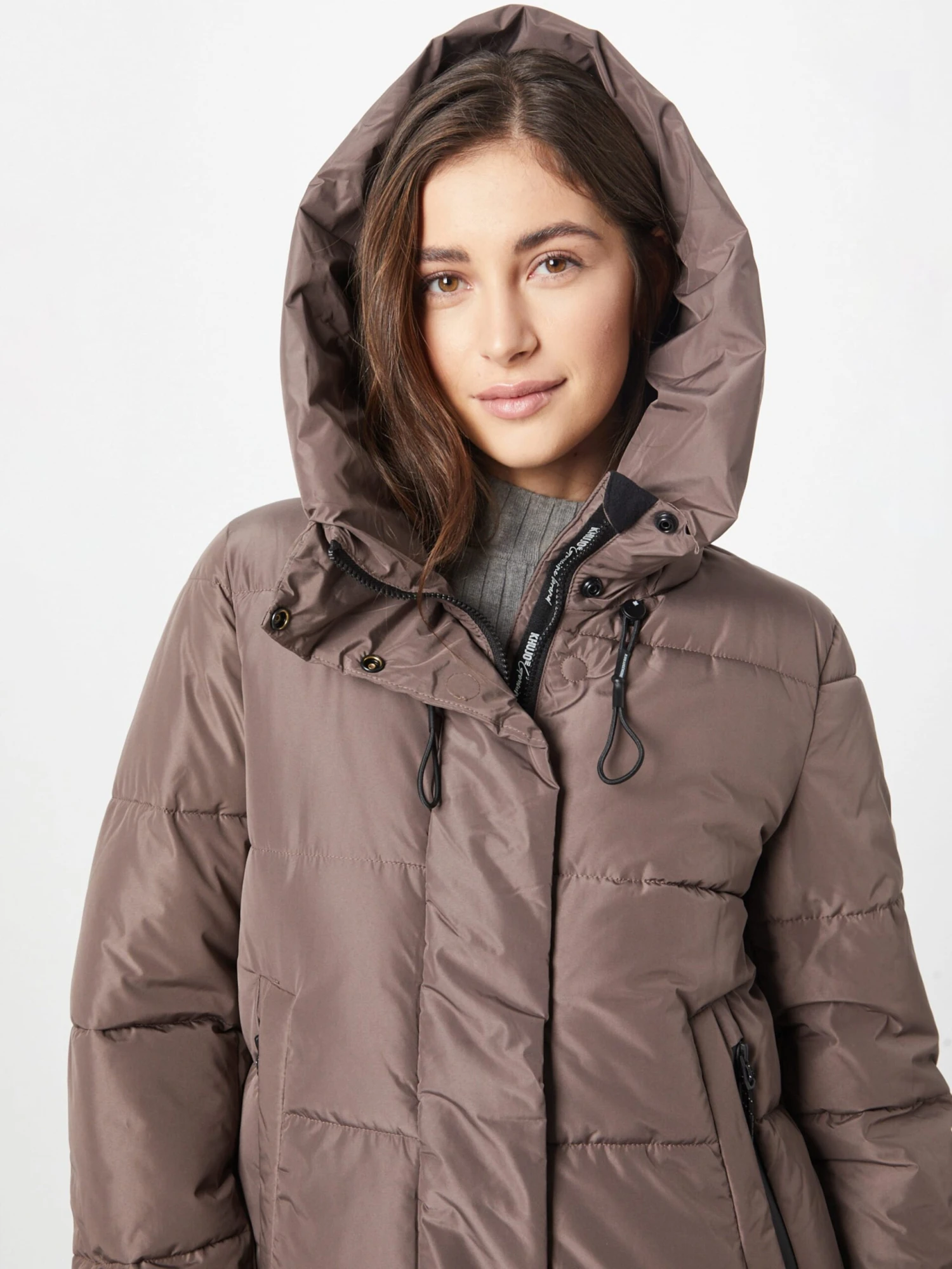 Khujo Manteaux De Mi-saison Manteau Mi-saison Soulani Femme Taupe 7 Khujo Manteaux De Mi-saison Manteau Mi-saison Soulani Femme Taupe - Image 5