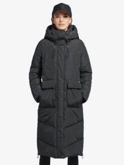 Khujo Manteaux Dhiver Manteau D’hiver Elvita Femme Bleu Foncé