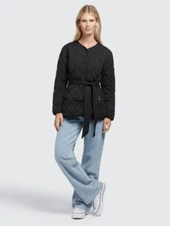 Khujo Vestes De Mi-saison Veste Mi-saison Yuna Femme Noir -Khujo 5c9d48169bdf9bd3b11c6caea253533b