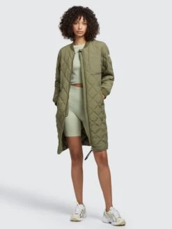 Khujo Manteaux De Mi-saison Manteau Mi-saison Mary Femme Olive -Khujo 61c43612e720ec958b2da64ce4d1e639