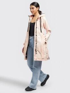 Khujo Manteaux De Pluie Manteau Mi-saison ALECIA Femme Abricot -Khujo 6875f637caac88722ba3d4e4879e2691