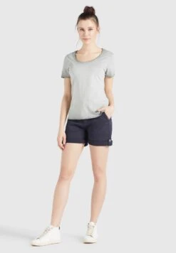 Khujo T-shirts T-shirt Pergola Femme Gris Foncé / Gris Chiné -Khujo 68803d45e502bfd3d536ed0a66cdccf2