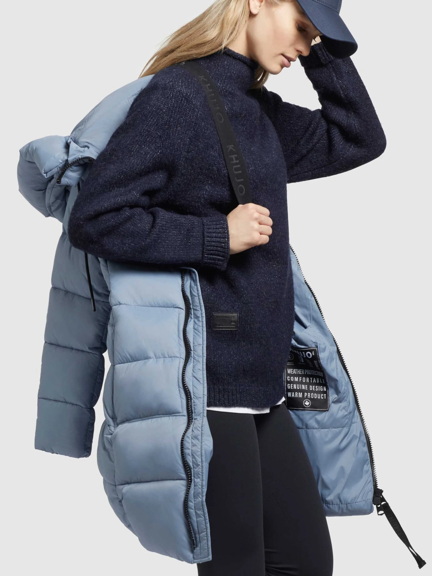 Khujo Manteaux Dhiver Manteau D’hiver Tuula Femme Bleu Fumé 10 Khujo Manteaux Dhiver Manteau D’hiver Tuula Femme Bleu Fumé - Image 8