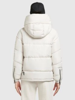Khujo Vestes Dhiver Veste D’hiver Esila 3 Femme Blanc Naturel -Khujo 698ac4d210df6cbeb36baed83bfc651e