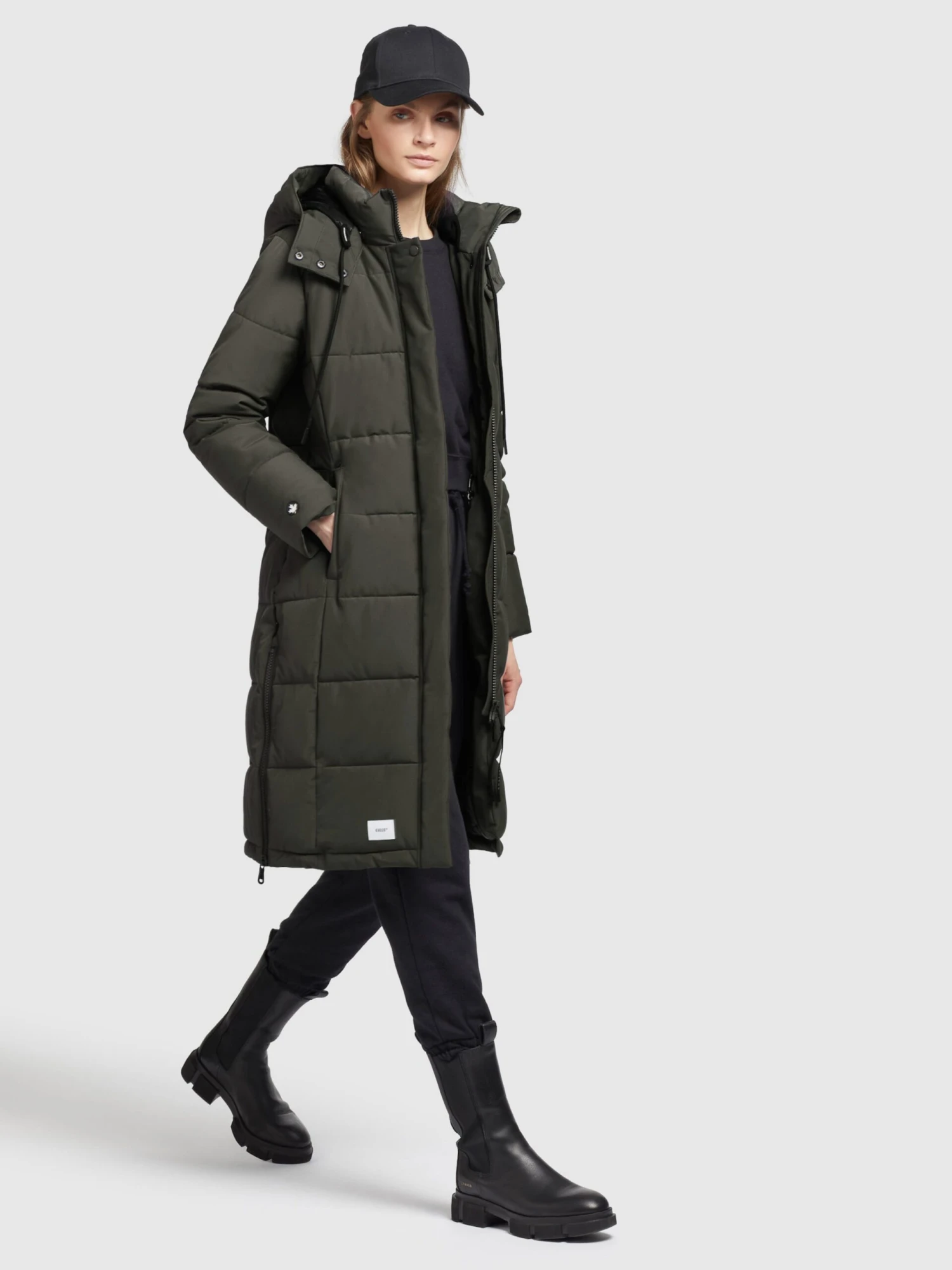 Khujo Manteaux Dhiver Manteau D’hiver Cliv Femme Vert Foncé 5 Khujo Manteaux Dhiver Manteau D’hiver Cliv Femme Vert Foncé - Image 3