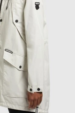 Khujo Manteaux De Mi-saison Manteau Mi-saison AIRA Femme Gris Clair -Khujo 6b2e18b3ae7d5d702fd5c8380fa373a3