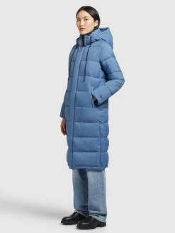 Khujo Manteaux Dhiver Manteau D’hiver Julina Femme Bleu -Khujo 6b8695b924672ba0079afa7e1da01f63