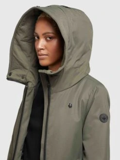 Khujo Manteaux De Mi-saison Manteau Mi-saison LISAD Femme Kaki -Khujo 6c9fa566bf470dcd7a03313c9b82f704