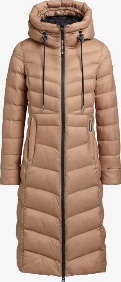Khujo Manteaux Dhiver Manteau D’hiver Ingram 2 Femme Beige Foncé