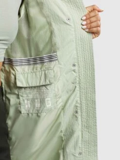 Khujo Manteaux De Mi-saison Manteau Mi-saison Silica Femme Vert Pastel -Khujo 6fb7bb88f94694ab036291a79c3148e5