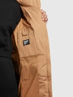 Khujo Manteaux De Mi-saison Manteau Mi-saison Klayd Femme Ocre -Khujo 702055ccd41d567cfb4f2b6fd9e30cab