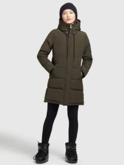 Khujo Manteaux Courts Manteau D’hiver Mats Femme Vert Foncé 12 Khujo Manteaux Courts Manteau D’hiver Mats Femme Vert Foncé -Khujo 71c0fe70dbe7a526fbf6447fd87cda19