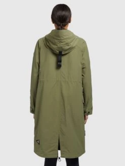 Khujo Manteaux De Mi-saison Manteau Mi-saison Marnia 2 Femme Olive -Khujo 72fe9307046368f2a91bc1043aa3a7fd