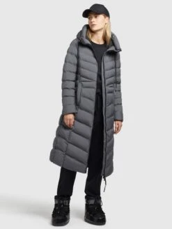 Khujo Manteaux Dhiver Manteau D’hiver Ingram Femme Anthracite -Khujo 7701ad63b2990dedfdeb193dadcd5d6b
