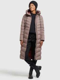 Khujo Manteaux Dhiver Manteau D’hiver Ingram2 Femme Taupe -Khujo 77cab27232303c19b9335c6a2bb6a1da