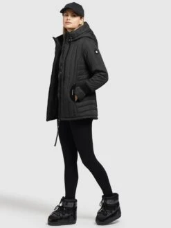 Khujo Vestes Dhiver Veste D’hiver TWEETY PRIME6 Femme Noir -Khujo 77f9833834a3b2c341f2d84051dacc59