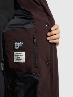 Khujo Manteaux De Mi-saison Manteau Mi-saison Namita Femme Lie De Vin -Khujo 781eb73dd0153dc892e929265835f689