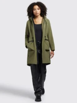 Khujo Parkas Parka Mi-saison Femme Olive 15 Khujo Parkas Parka Mi-saison Femme Olive -Khujo 7862c577faec590ef878a0075e6eebce