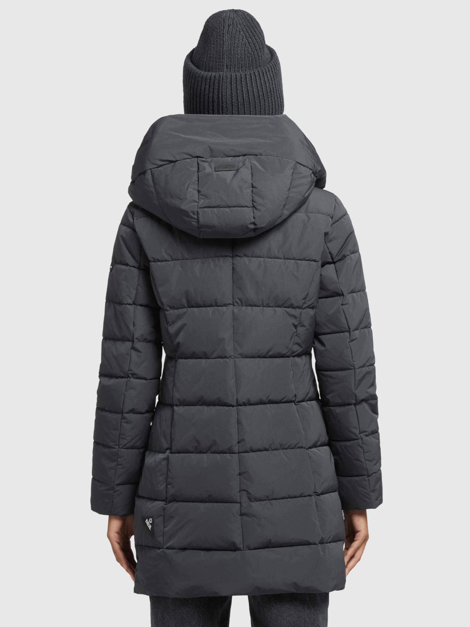 Khujo Manteaux Courts Manteau D’hiver Floyt Femme Gris Foncé 6 Khujo Manteaux Courts Manteau D’hiver Floyt Femme Gris Foncé - Image 4