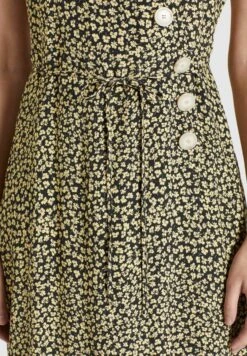 Khujo Robes Fluides Robe-chemise Porgy Femme Jaune Pastel / Noir 12 Khujo Robes Fluides Robe-chemise Porgy Femme Jaune Pastel / Noir -Khujo 7955cee76a36ad88910e3d6379ba4936