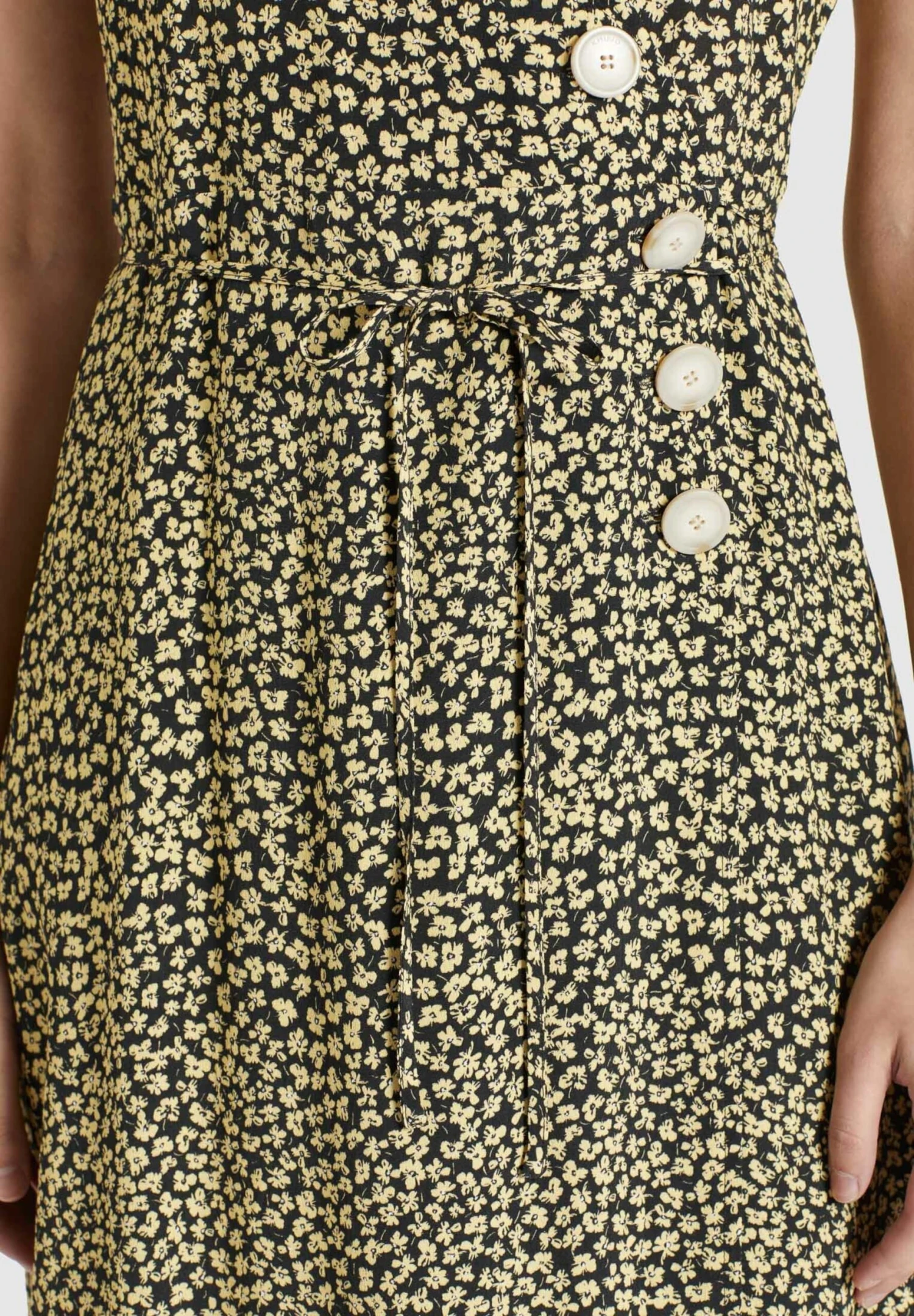 Khujo Robes Fluides Robe-chemise Porgy Femme Jaune Pastel / Noir 7 Khujo Robes Fluides Robe-chemise Porgy Femme Jaune Pastel / Noir - Image 5