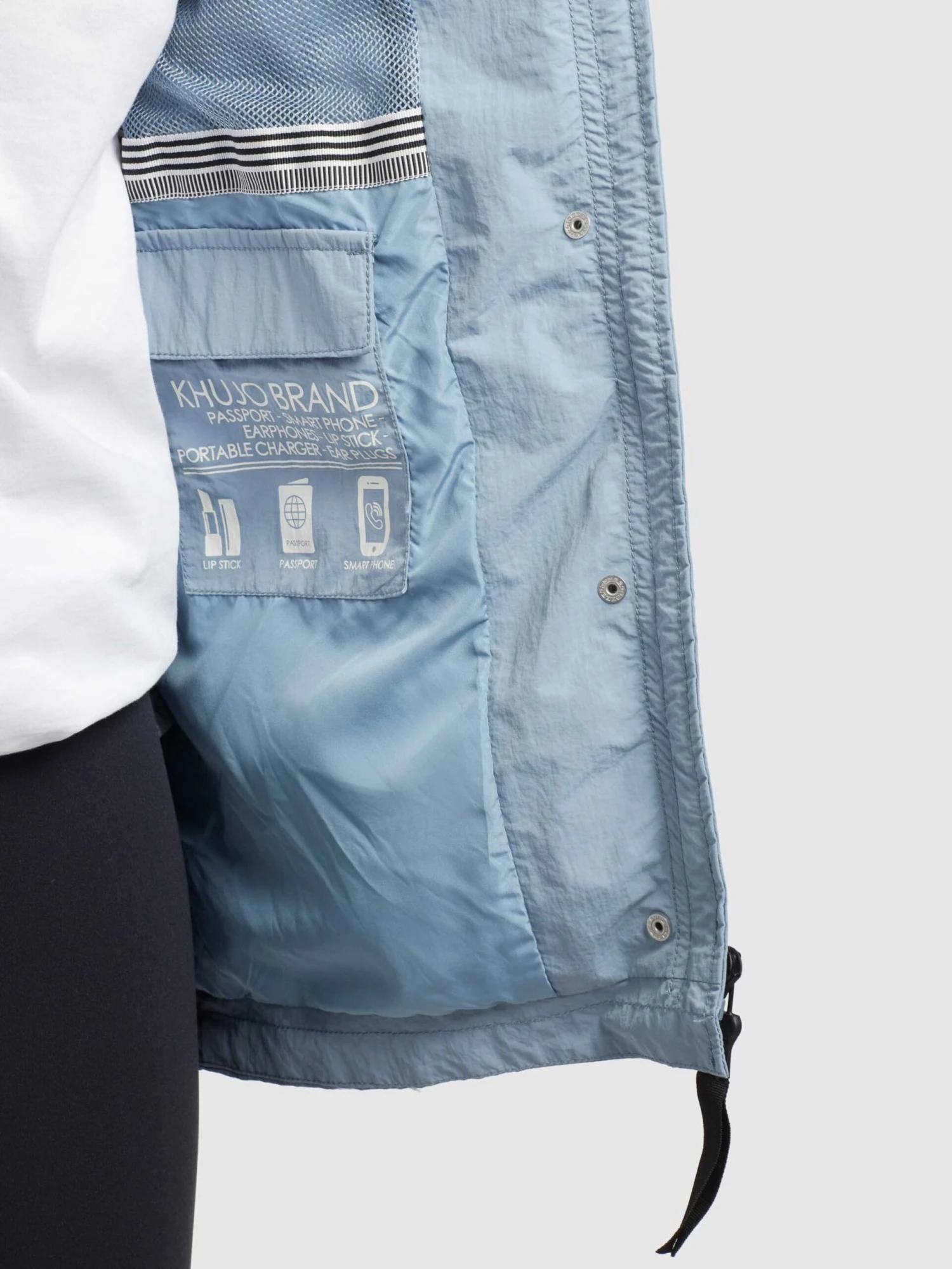 Khujo Vestes De Mi-saison Veste Mi-saison CAIMA Femme Bleu Clair 10 Khujo Vestes De Mi-saison Veste Mi-saison CAIMA Femme Bleu Clair - Image 8