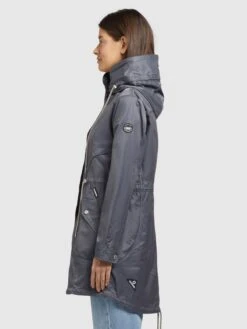 Khujo Parkas Parka Mi-saison ONDA2 Femme Bleu-gris -Khujo 79bb13900fb2cbf95d05866b608da89d
