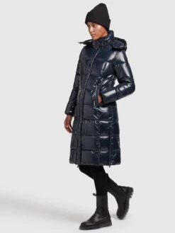 Khujo Manteaux Dhiver Manteau D’hiver Tonka Femme Bleu Foncé -Khujo 7a55f46eeee9126c4e9e696312ae5afe