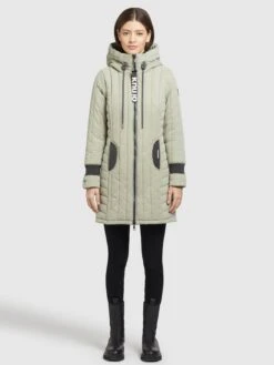 Khujo Manteaux De Mi-saison Manteau Mi-saison Jerry Femme Menthe -Khujo 7b1a0f45e4ade12064b001b920ded87e