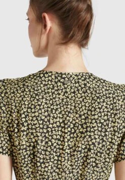 Khujo Robes Fluides Robe-chemise Porgy Femme Jaune Pastel / Noir 13 Khujo Robes Fluides Robe-chemise Porgy Femme Jaune Pastel / Noir -Khujo 7ba28fc11f32b953027d25a1006b75fa