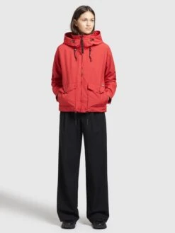 Khujo Vestes De Mi-saison Veste Mi-saison BLAIR Femme Rouge -Khujo 7be508db224fc49935a776311458731e