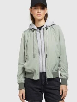 Khujo Vestes De Mi-saison Veste Mi-saison PERSEE Femme Vert Pastel -Khujo 7c4198f1d23ab1bae6ff6871437d7f40