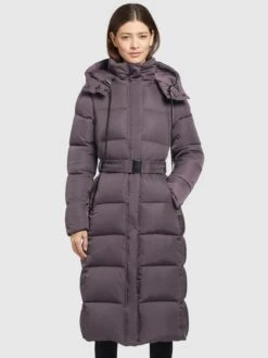 Khujo Manteaux Dhiver Manteau D’hiver HAZELLE Femme Mauve -Khujo 7d068ba75a90d10b4cccc3eadfb6ca32