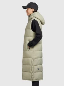 Khujo Vestes Sans Manches Gilet Magneta Femme Vert Pastel -Khujo 7d114e504c5ea376e070dfaed8ee0487