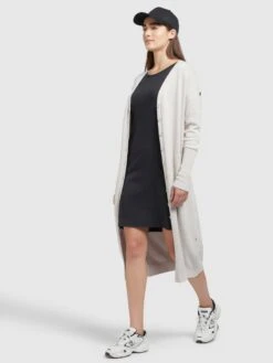 Khujo Gilets Cardigan Elina Femme Crème -Khujo 7d6b2017e7e48bf3face8b341f41eb19