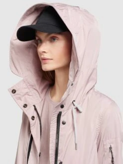 Khujo Parkas Parka Mi-saison DAYES Femme Rose -Khujo 80e917d8104c1fb21b41bad8dae226bf