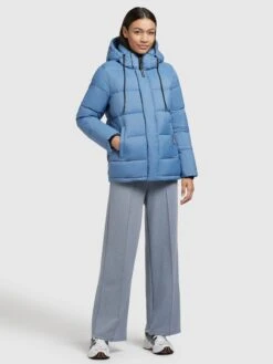 Khujo Vestes Dhiver Veste D’hiver Evona Femme Bleu Ciel -Khujo 82755d27e84ef9f1cf08ab1d88983a8a