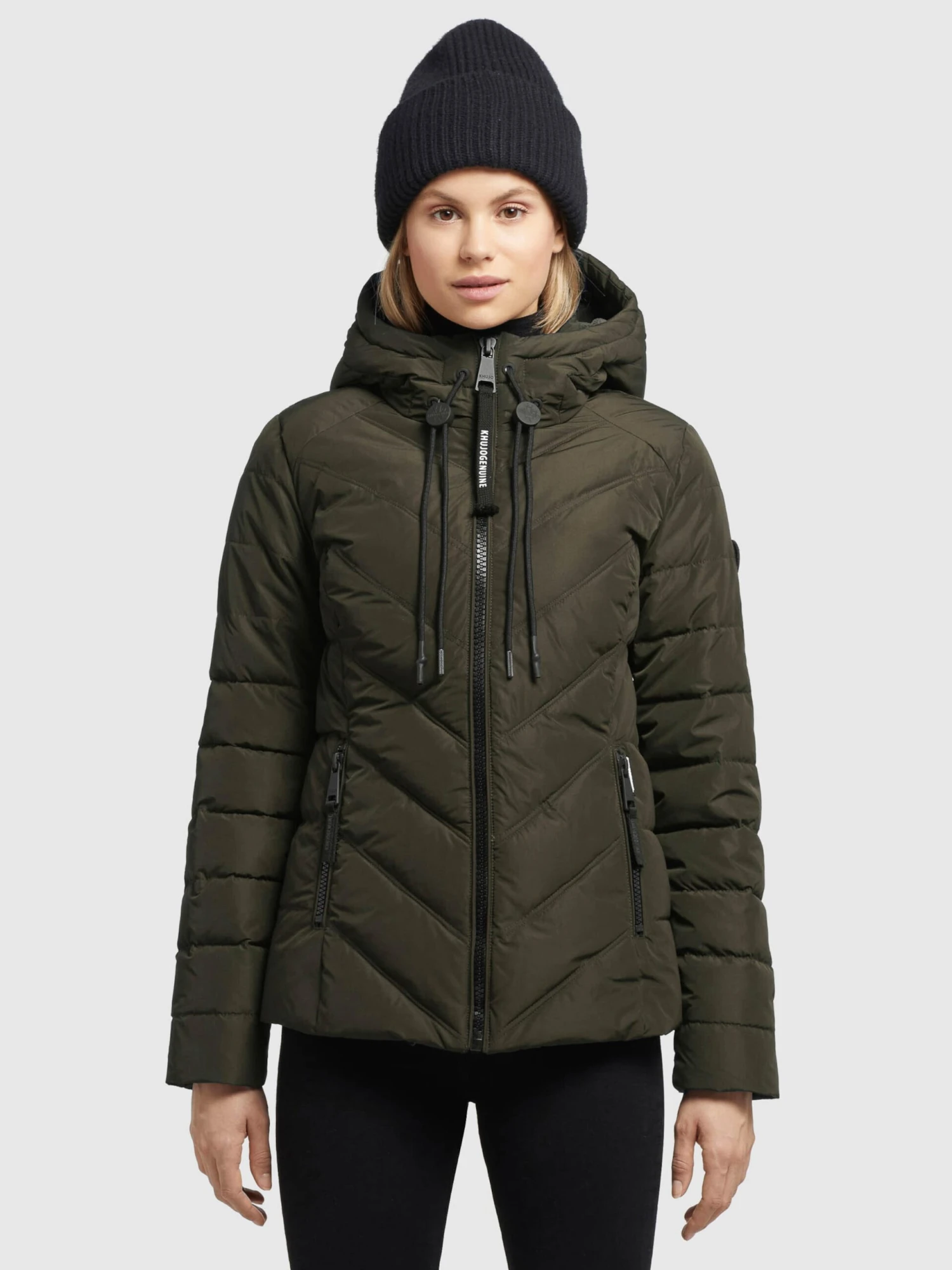 Khujo Vestes De Mi-saison Veste Mi-saison Stern Femme Kaki 4 Khujo Vestes De Mi-saison Veste Mi-saison Stern Femme Kaki - Image 2