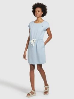 Khujo Robes Dété Robe D’été HEDIYE Femme Bleu -Khujo 84a11f333c4ce57c6cc3bc0ce3e4a688